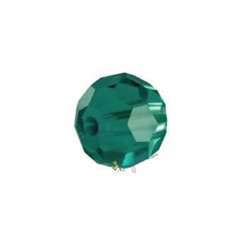 Glasschliffperle (10 Stück), rund, 4mm, safirtürkis safirtürkis