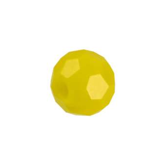 Glasschliffperle (10 Stück), 4mm, rund, gelb opal gelb opal