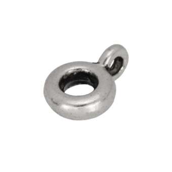 Anhängerhalter, 10X6mm, silberfarben silberfarben