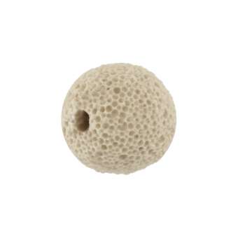 Lava, 10mm, rund, sand 