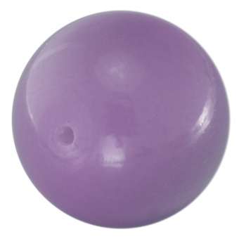 Glasperle, 16mm, rund, violett violett
