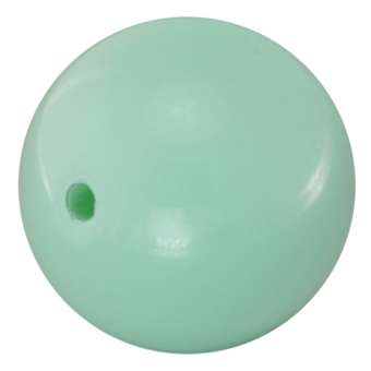 Glasperle, 16mm, rund, jade-türkis jade-türkis