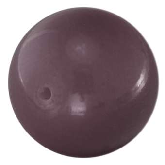 Glasperle, 16mm, rund, lila-grau lila-grau