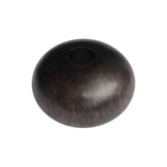 Holzperle (Tiger Ebony Wood / Ebenholz), 10X6mm, Rondell, braunen 