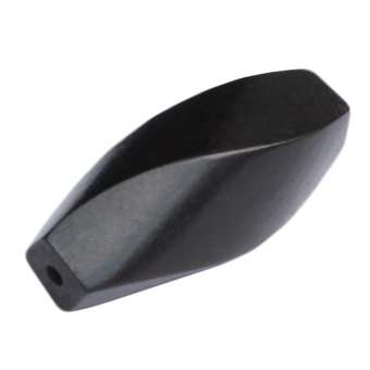 Holzperle (Tiger Ebony Wood / Ebenholz), 25X10mm, Twist, braunen 