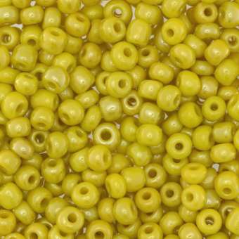 Rocailles, 50g, rund, 4mm, gelb ceylon gelb ceylon