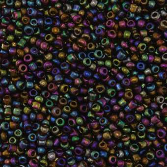 Rocailles, 50g, rund, 2mm, lila farben metallic lila farben metallic