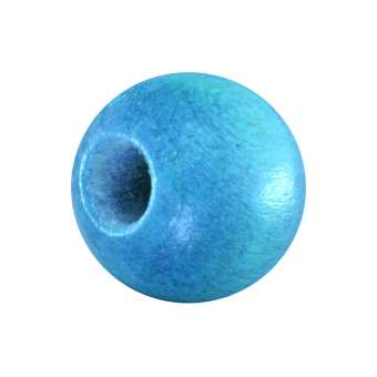 Holzperle (10 Stück), 10mm, türkis türkis