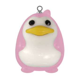 Schmuck-Anhänger "Pinguin", 32 mm, rosa rosa