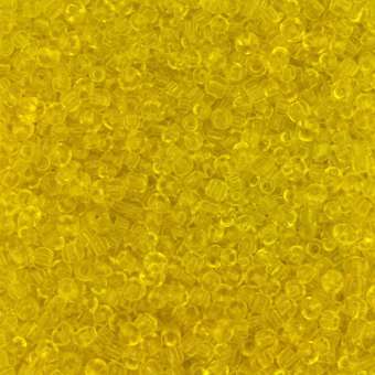 Rocailles, 50g, rund, 2mm, gelb transparent gelb transparent