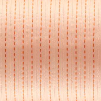 Satinband mit Streifen, 100cm, 6mm breit, rosa-apricot rosa-apricot