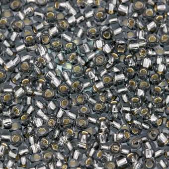 Miyuki, Rocailles, 10Gramm, 2mm (11/0), 21 Silverline grau-braun (silverline)