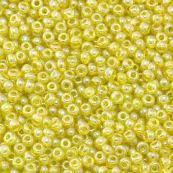 Miyuki, Rocailles, 10Gramm, 2mm (11/0), 163 Transparent Luster zitronengelb (transparent luster)