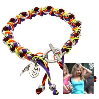 Anleitung Kettenarmband mit Satinbändern 
