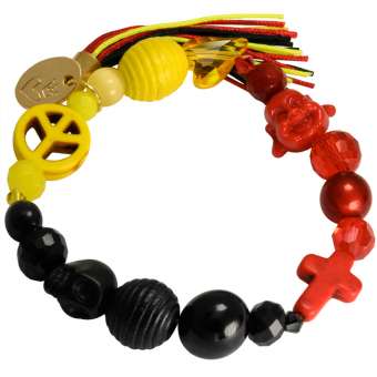 Anleitung Fan Armband mit Motivperlen 
