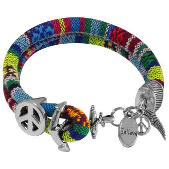 Armband mit Glückssymbolen, Designset mit Bastelanleitung 