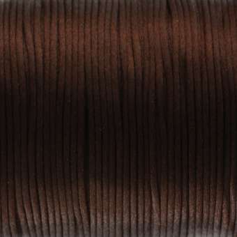 Satinband, 100cm, 2,5mm breit, dunkelbraun dunkelbraun