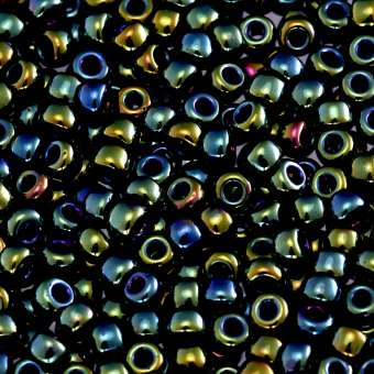 Miyuki, Rocailles, 10Gramm, 3mm (8/0), 453 Metallic dunkelgrün metallic