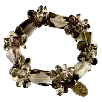 Armband aus Edelsteinen, 19cm, verschiedene Materialien und Farben 