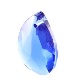 Glasanhänger, 28X18mm, Tropfen, verschiedene Farben 