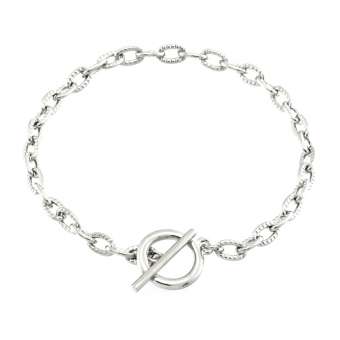 Armband mit Knebelverschluß, 17cm - 20cm, verschiedene Farben 