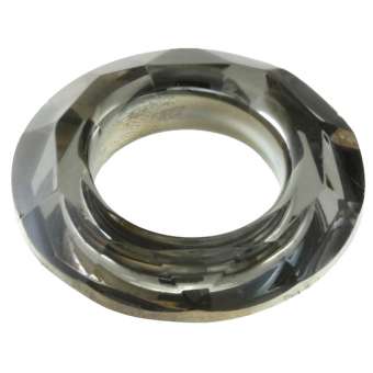 Anhänger aus facettiertem Glas, 30X7mm, rund, verschiedene Farben 