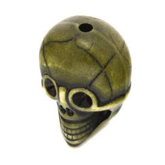 Motivperle, 18X13mm, Totenkopf, verschiedene Farben 