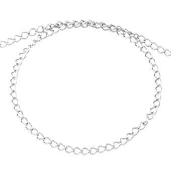 Kette, 20cm, 3mm breit, verschiedene Farben 