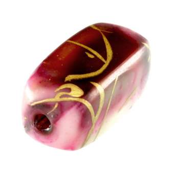 Perle in Wachsoptik, 16X8mm, rechteckig verschiedene Farben 