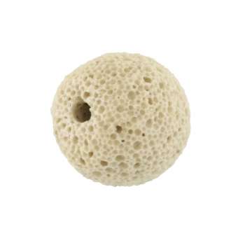 Schmuckperle aus Lava, 14mm, rund, verschiedene Farben 