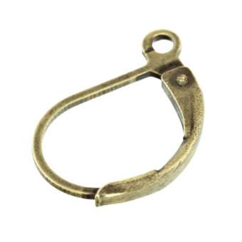 Ohrhaken, 22X17mm, asymmetrisch, verschiedene Farben 