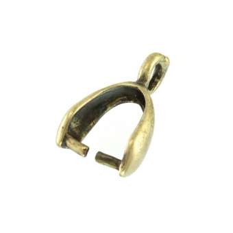 Anhängerhalter, 11,7X6,5mm, geschwungene Form, verschiedene Farben 