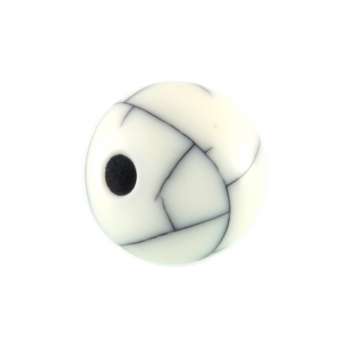 Perle in Marmoroptik, eierschalen weiß, 10mm, verschiedene Formen und Größen 