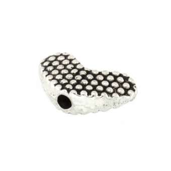 Metallperle, 12X8mm, Herz mit Verzierung, verschiedene Farben 