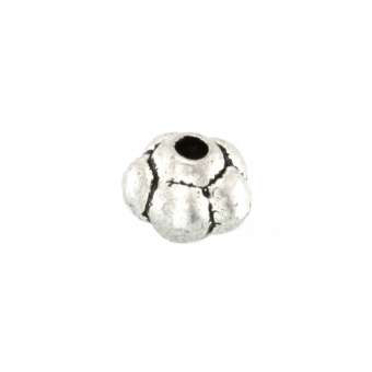 Metallperle, 6X5mm, oval, verschiedene Farben 