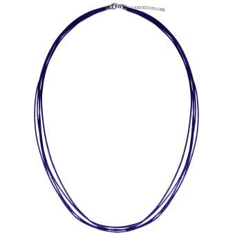 Halskette aus Leder, 60cm, verschiedene Farben (Sterling Silber) 