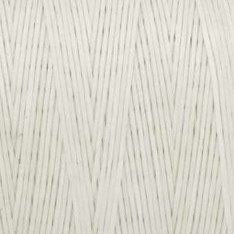 Gewachstes Band in Baumwolloptik (100cm), 1mm X 0,4mm breit, weiß weiß