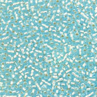 Miyuki, Rocailles, 10Gramm, 1,5mm (15/0), 18 Silverline hellblau (silverline)