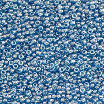 Miyuki, Rocailles, 10Gramm, 1,5mm (15/0), 326 Transparent Luster jeansblau (transparent luster)