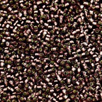 Miyuki, Rocailles, 10Gramm, 1,5mm (15/0), 13 Silverline lila (silverline)