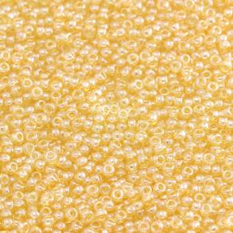 Miyuki, Rocailles, 10Gramm, 1,5mm (15/0), 162 Transparent Luster braun-beige (transparent luster)