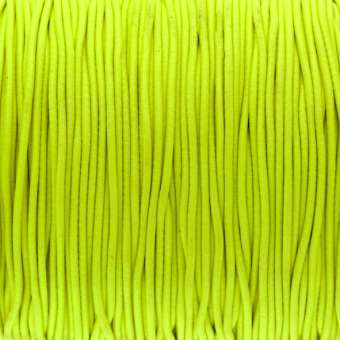 elastisches Band (50cm), 1,5mm, rund, neon gelb neon gelb