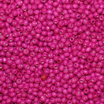 Holzperlen (10 Gramm, ca. 140 Stück), ca. 6 mm, pink pink