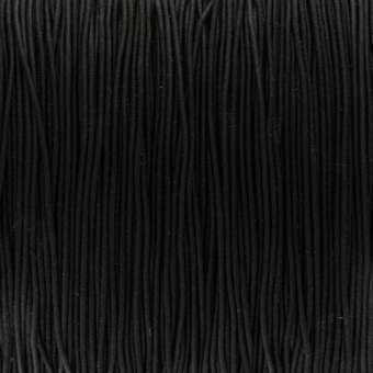 elastisches Band (50cm), 1mm, rund, schwarz schwarz