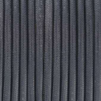 Gewachstes Schmuckband (50cm), 4mm breit, rund, dunkelgrau dunkelgrau