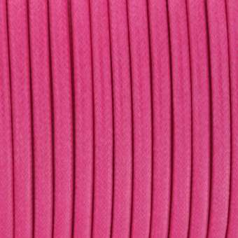 Gewachstes Schmuckband (50cm), 4mm breit, rund, pink pink