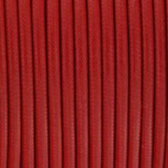 Gewachstes Schmuckband (50cm), 4mm breit, rund, rot rot