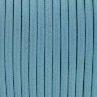 Gewachstes Schmuckband (50cm), 4mm breit, rund, hellblau hellblau