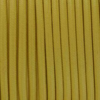 Gewachstes Schmuckband (50cm), 4mm breit, rund, zitronen gelb zitronen gelb