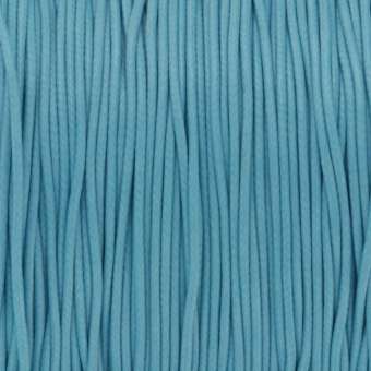 Gewachstes Schmuckband (100cm), 1mm breit, rund, hellblau hellblau